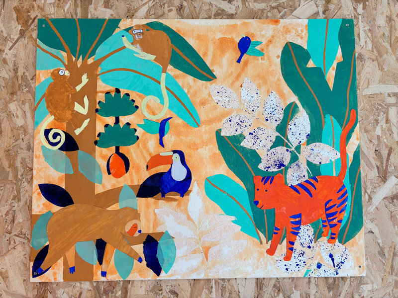 Lauranne-guyomard-intervenante-art-metière-petite-enfance-ecole-motif-nature-peinture-eveil-culturel-