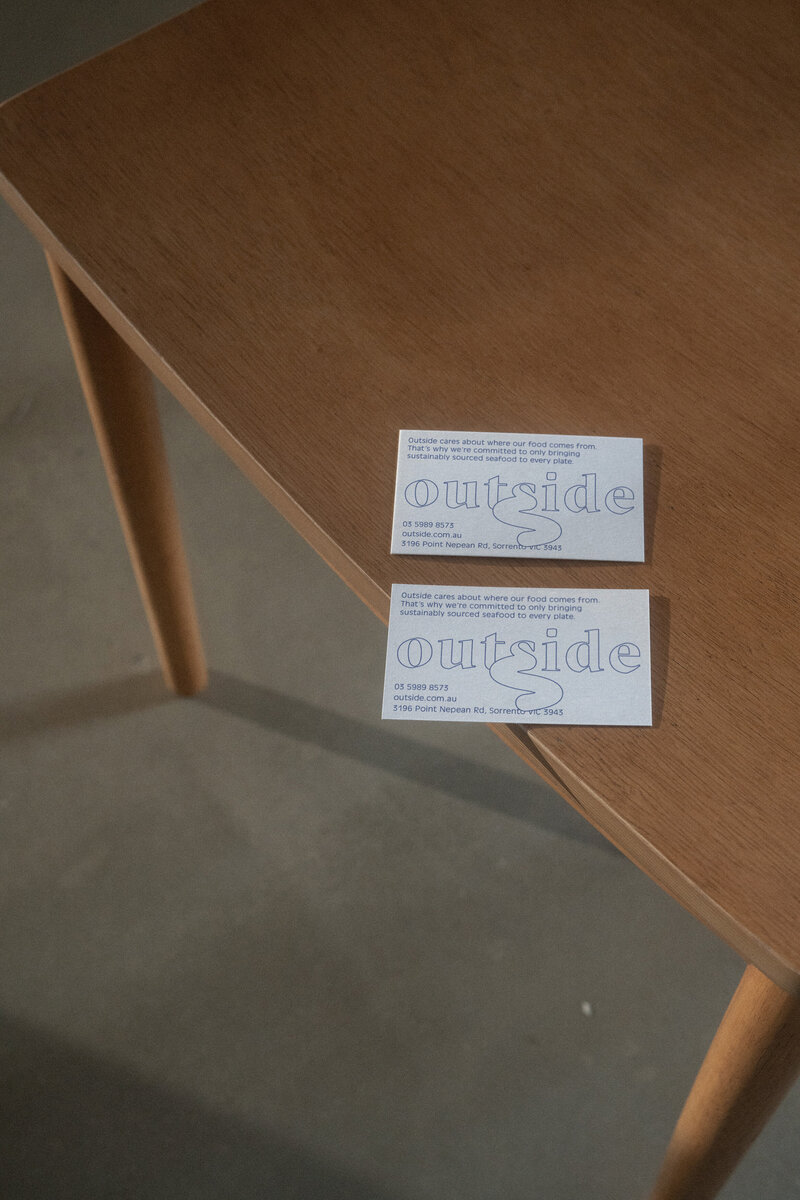 Outside business card