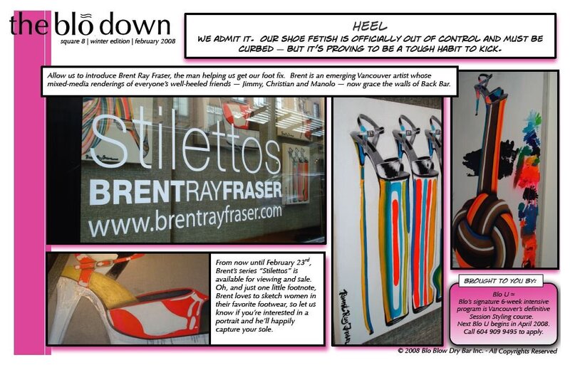 Brent Ray Fraser Louis Vuitton Poster 2008 Stilettos Art Exhibition Poster 2008