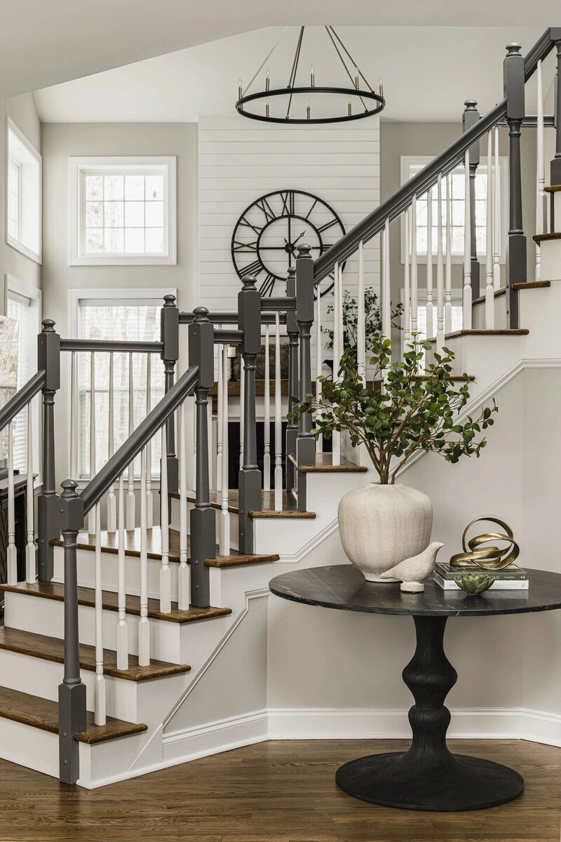 stairway remodel by Gracious Home Interiors