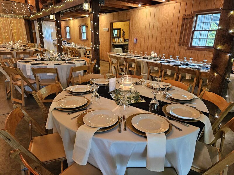 Elegant reception hall Atlanta GA with waterfall 
