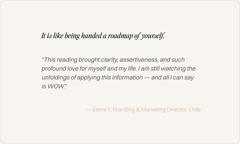 Testimonial image about combining astrology and coaching with Lidia Ranieri.