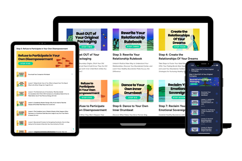 Becoming boundaried is to become gently, gloriously, and generously empowered to become ourselves - there is more to life than this - Molly Davis cartoon - Trusting the process