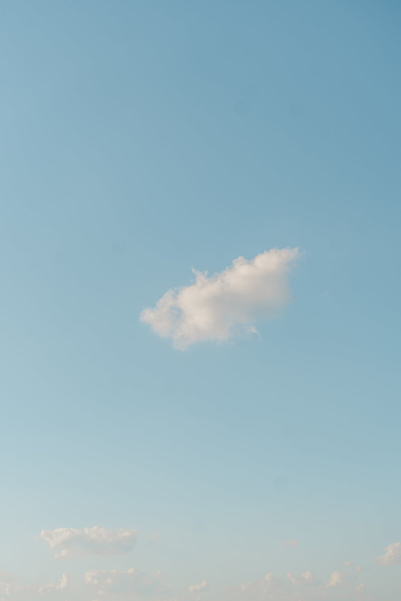 Wedding Photographer In Richmond VA | blue sky with a white cloud