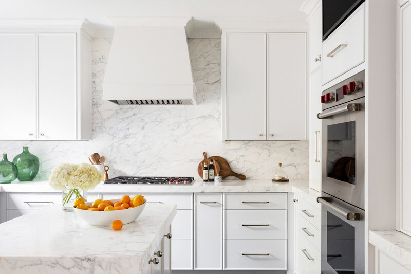 White kitchen design by Roswell interior designer Andi Morse of Morse Design
