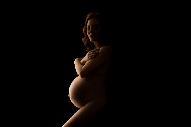 Nude Maternity Portrait in San Antonio TX