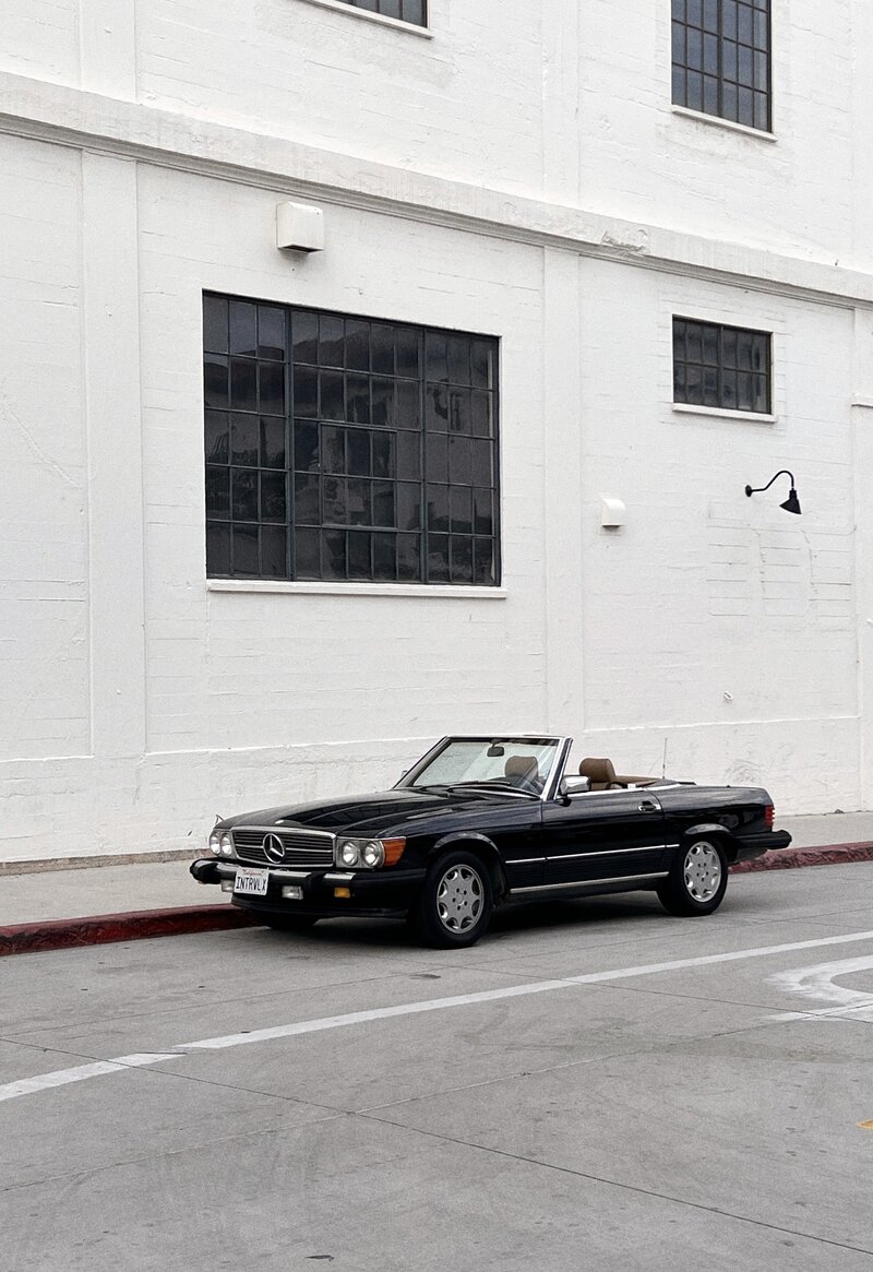 vintage Mercedes for wedding photography Southern California