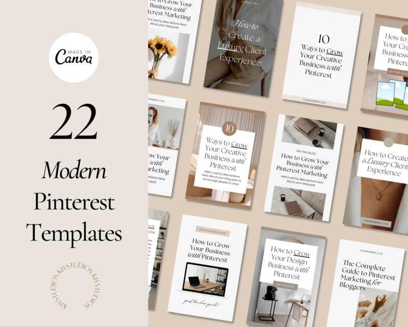 modern pinterest templates