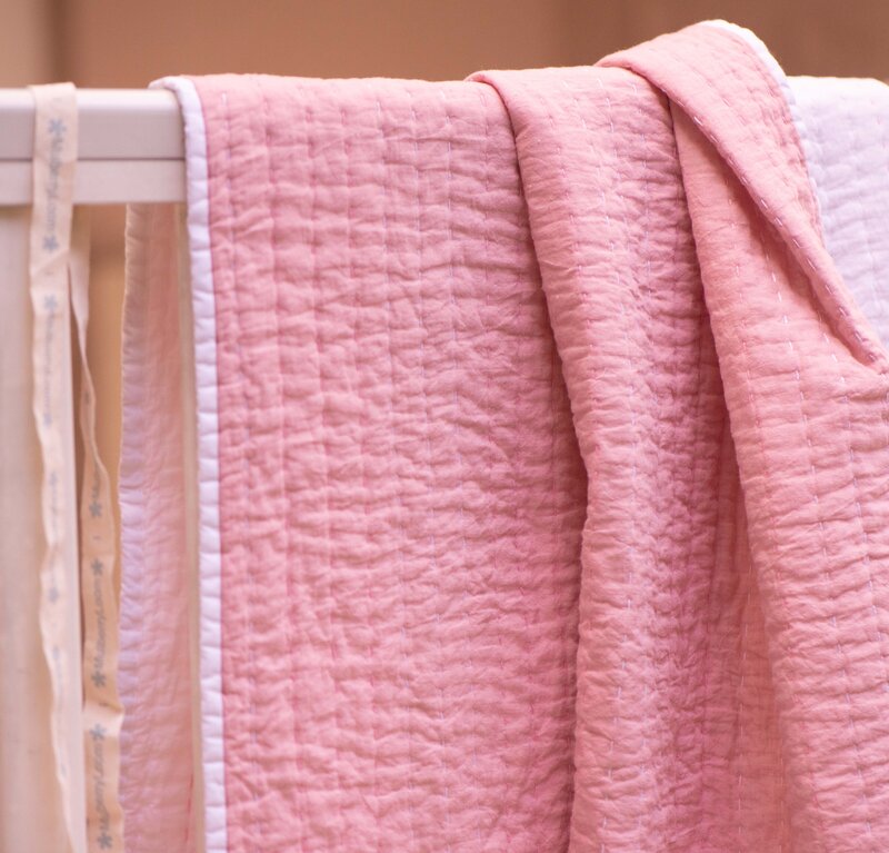 Pink Crib Quilt
