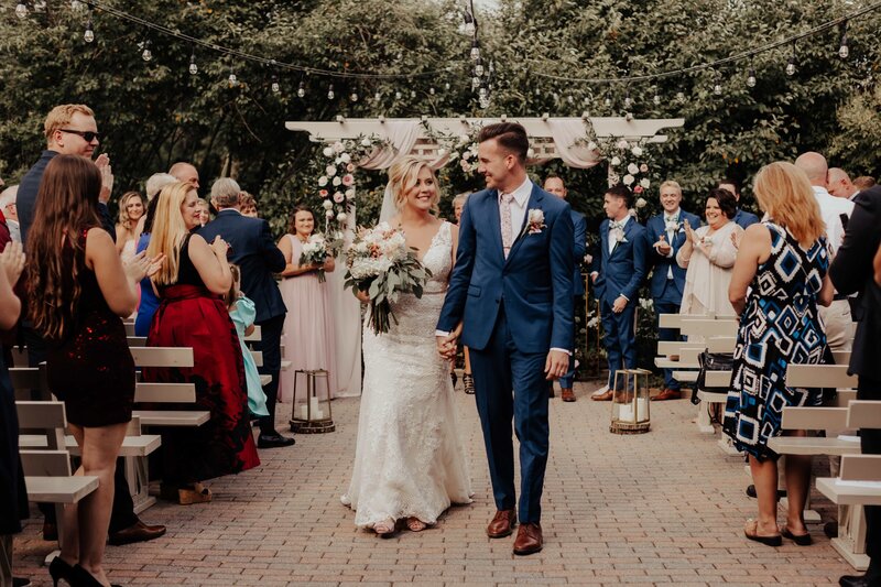 Bride and Groom exit on recessional