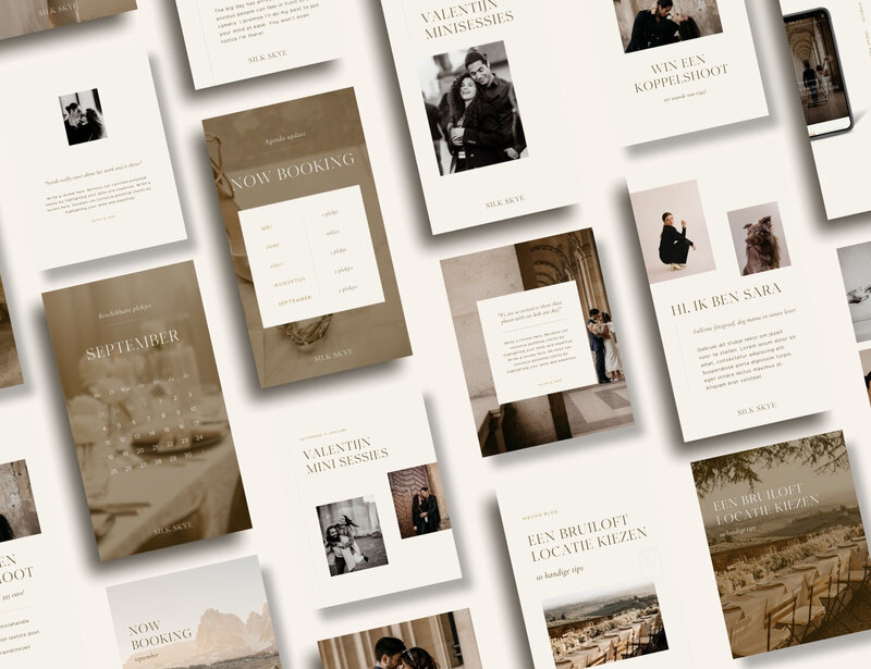 Elegante Instagram templates voor fotografen