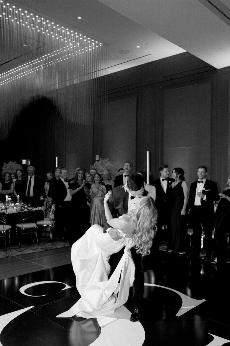 Vibrant Tropical Summer Wedding for the Californian Couple at the State Savings Bank, the Historic Beaux Arts-Style Bank, Detroit MI
