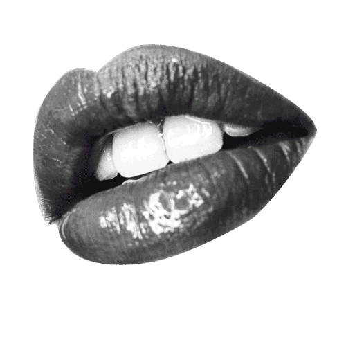 BW picture of lips/mouth
