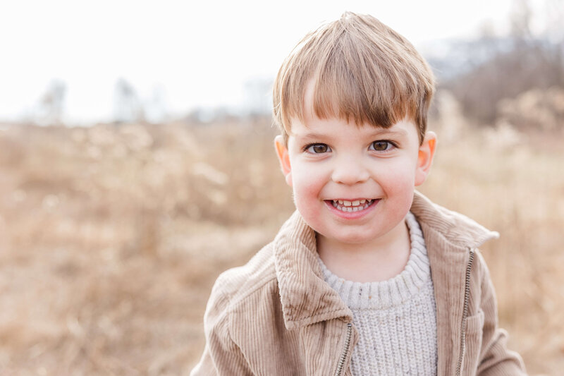 Personality portrait of 3 year old boy Milwaukee