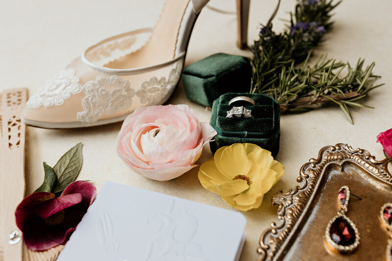 Vintage flatlay photography in Sonoma County