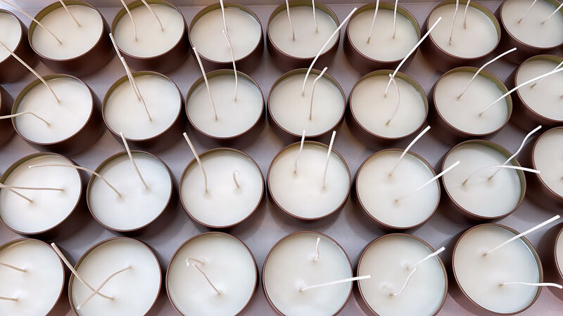 white candles with wicks