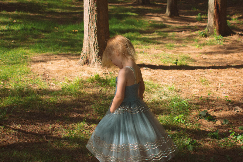 Girl in the trees