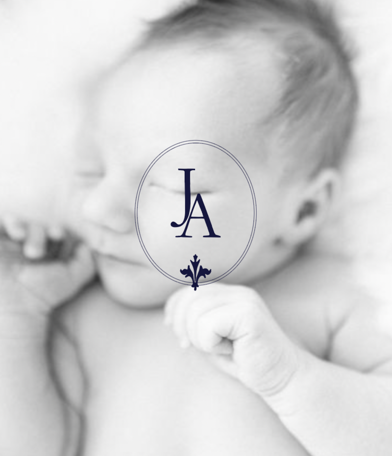 minimalist branding for newborn portrait