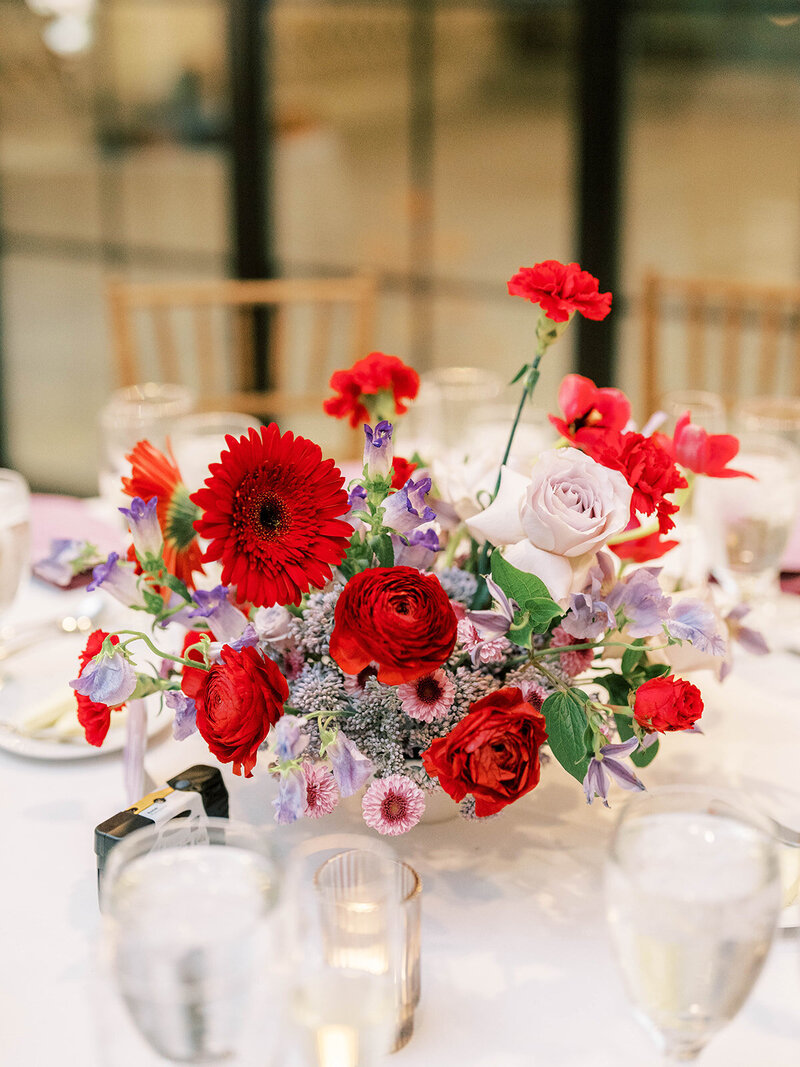 Contemporary, artful, and colorful fall wedding at a Historic Library with a Roof Terrace Overlooking the City with Shannon Wellington wedding planner and designer | The Free Library of Philadelphia | Philadelphia PA | Denise Marie Photography | Editorial Wedding Photographer based in Philadelphia PA