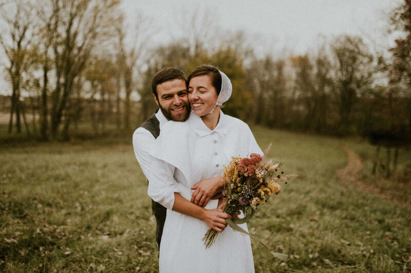 wedding photo of derek and brooke
