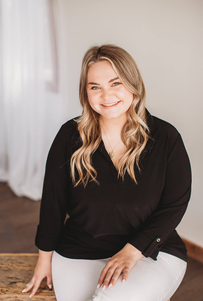 Professional headshot of Katie McCrone, Licensed Mental Health Counselor at Matters of the Heart Counseling