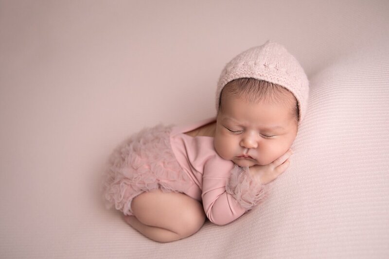 newborn girl pink