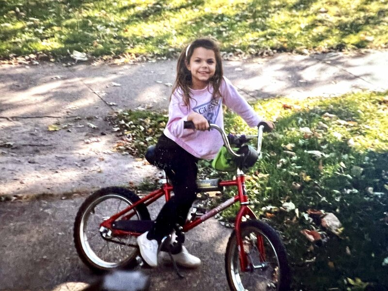 Girl on bike