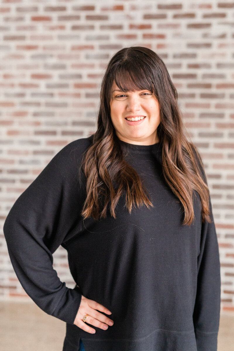 Woman smiling at camera