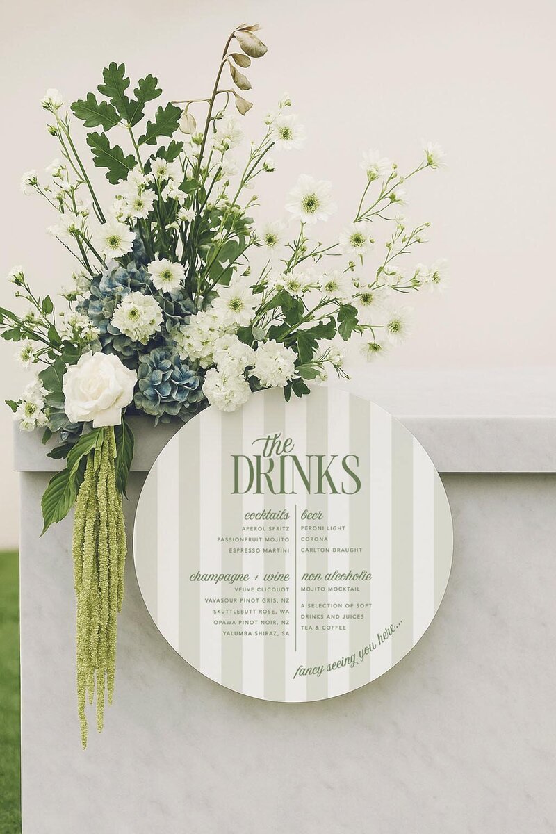country_club_round_hanging_bar_stripe_green