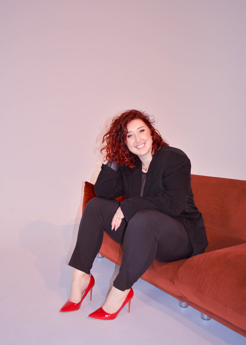 Professional portrait of Erin Norris, founder of Ruby Works Co.™