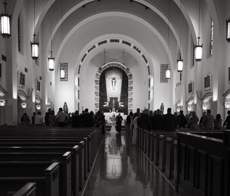 Couple take their vows in church