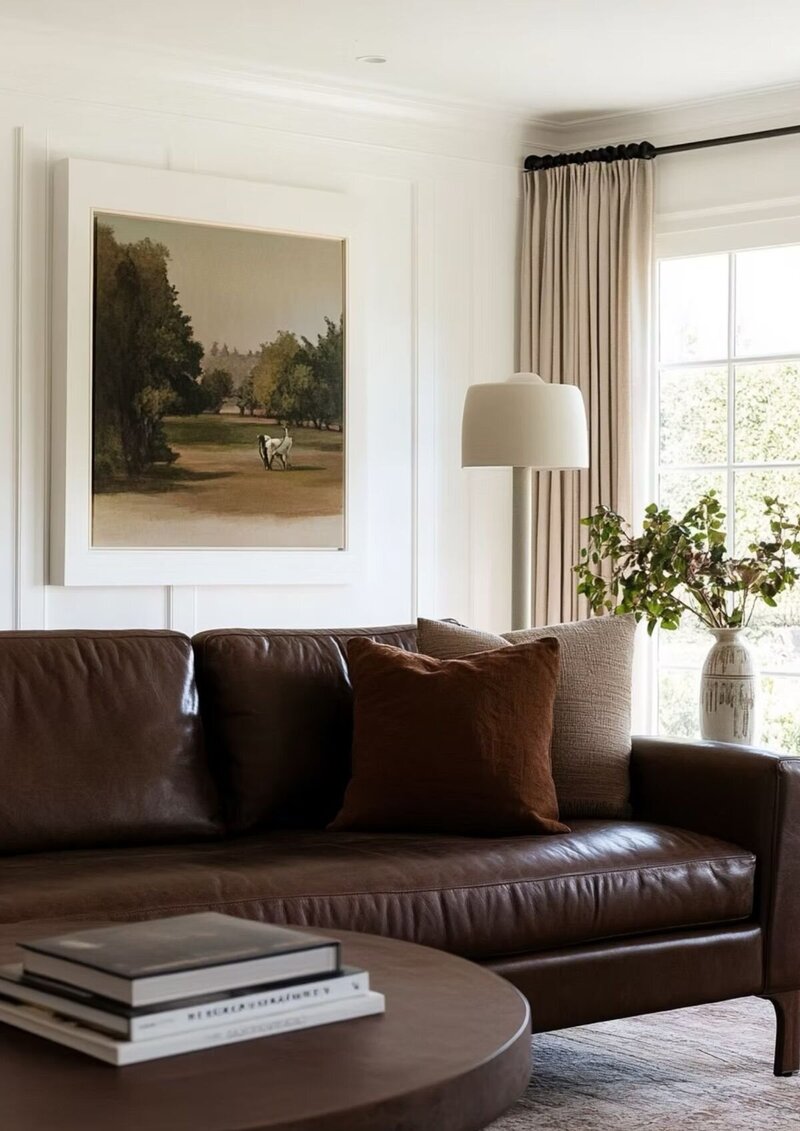 Room in coffee bone color decorated and captured by ECLAT Destination Weddings Vienna