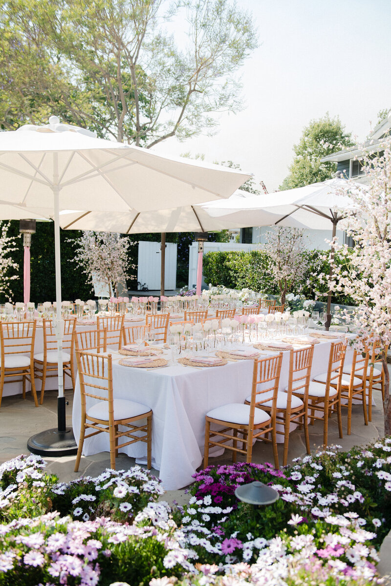 Luxury bridal shower in Los Angeles