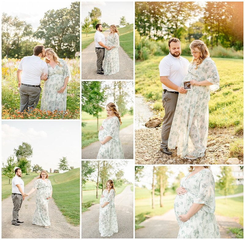 Maternity photos of mom and dad