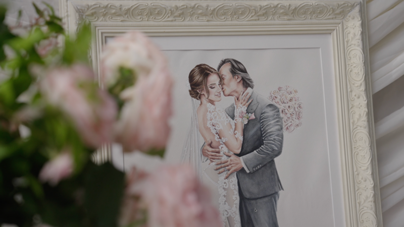 live-guest-illustrator-illustrating-bride-and-groom
