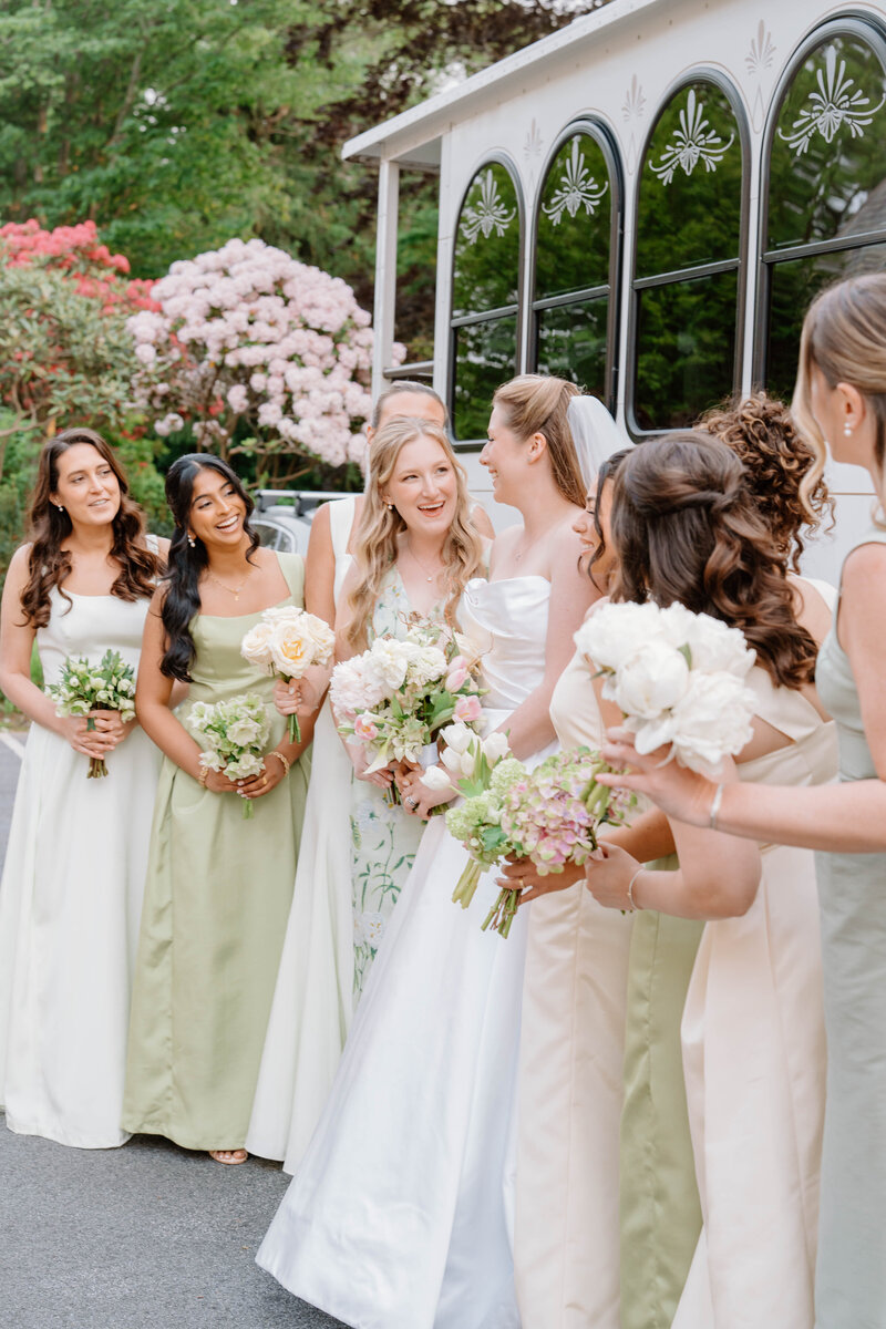 bridesmaids at glen manor rhode island