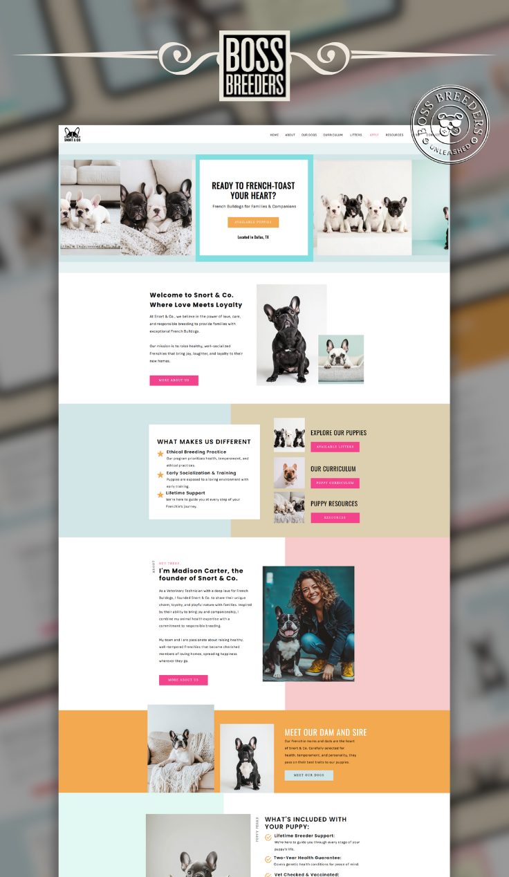 Do it yourself website design by boss breeders
