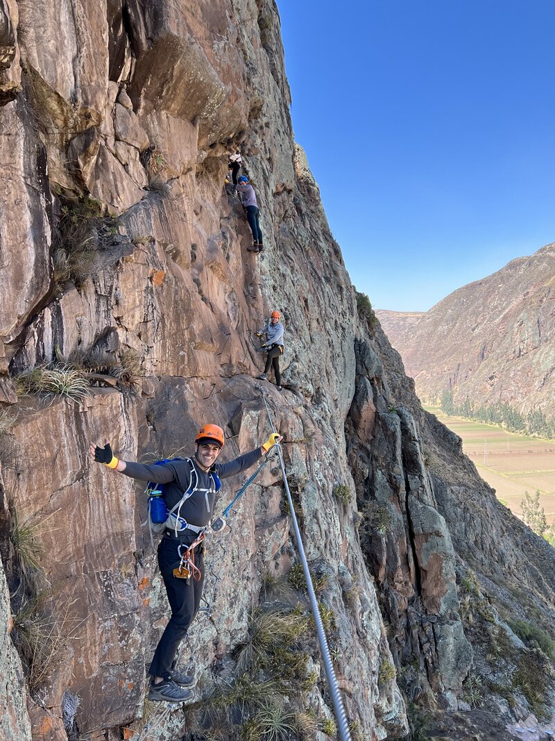 Brad Rock Climbing
