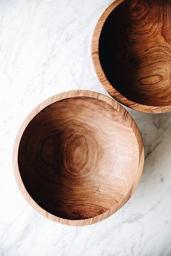 7_5-Inch Hand-carved Olive Wood Bowl - Jedando Handicrafts
