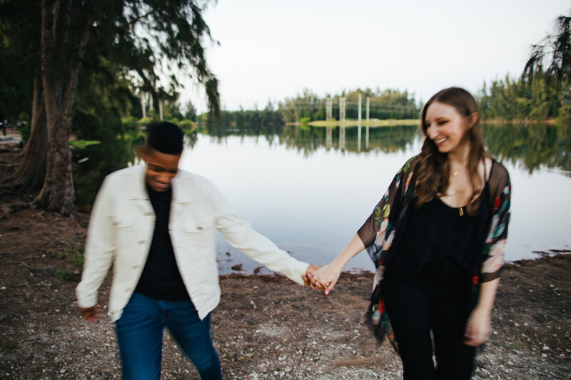 LGBTQ+ Couple having fun at their Engagement Shoot