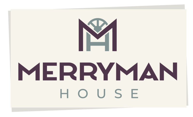 Merryman House non profit logo After design by Amanda Newman Design in Paducah, Kentucky