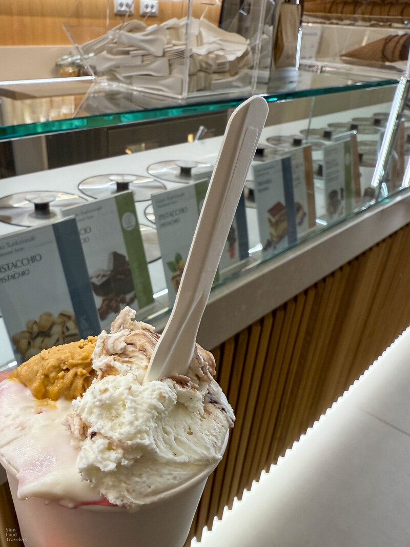 Gelato at Futura Gelateria in Rome, Italy for a 3rd time!
