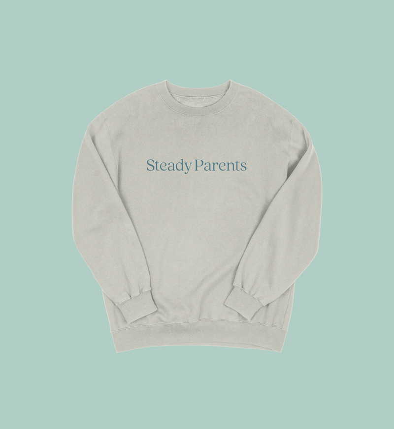 Steady Parents crewneck sweatshirt mockup