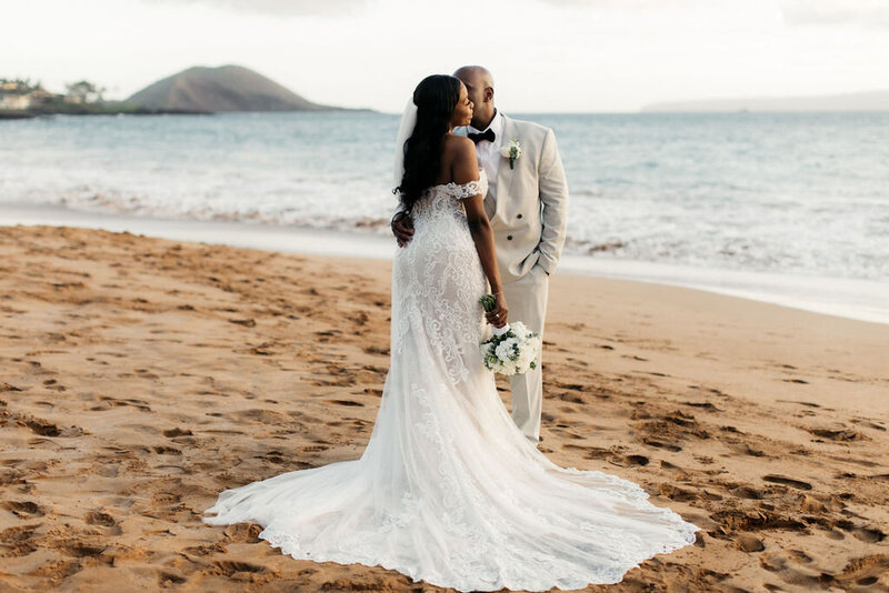 Maui beach elopement package poolenalena beach, Kihei Wailea Makena