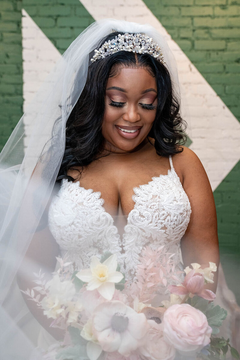 Cute bridal details of Intimate Micro Wedding styled shoot of wedding bouquet, bridal shoes, and boutonniere