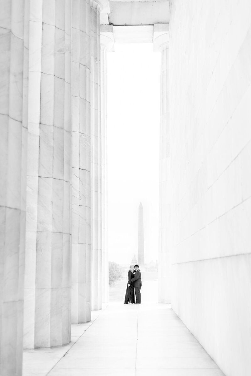 Lincoln Memorial Engagement Session - Washington DC Wedding Photographer - Brianna + Robert - Engagement Session-80