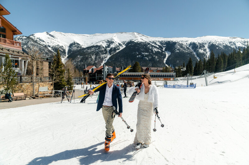 Colorado ski elopement videographer