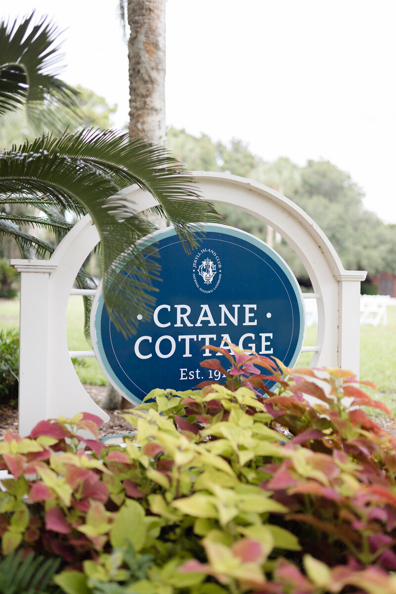 sign for crane cottage