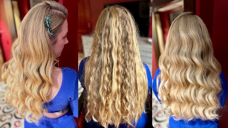 yourgirlfridaylv-hair-smoothing-glam-waves-before-after