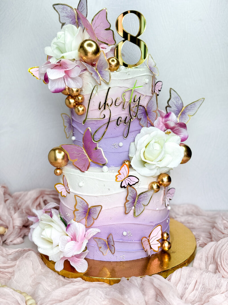 Floral Butterfly Cake